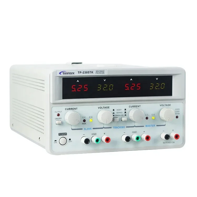 Dual Channel Linear Power Supply 30V 5A - 2026/Twintex TP-2305E 300W対称型リニアラボ調整可能可変電圧デュアルチャンネルDC電源 30V 5A